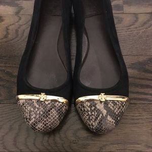 Tory Burch snakeskin flats - Size 7 1/2